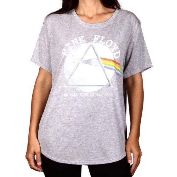 GREY PINK FLOYD Junior PLUS Shirt Top 1973 Tour With Schedule Jr 1X 2X 3X - Picture 1 of 3